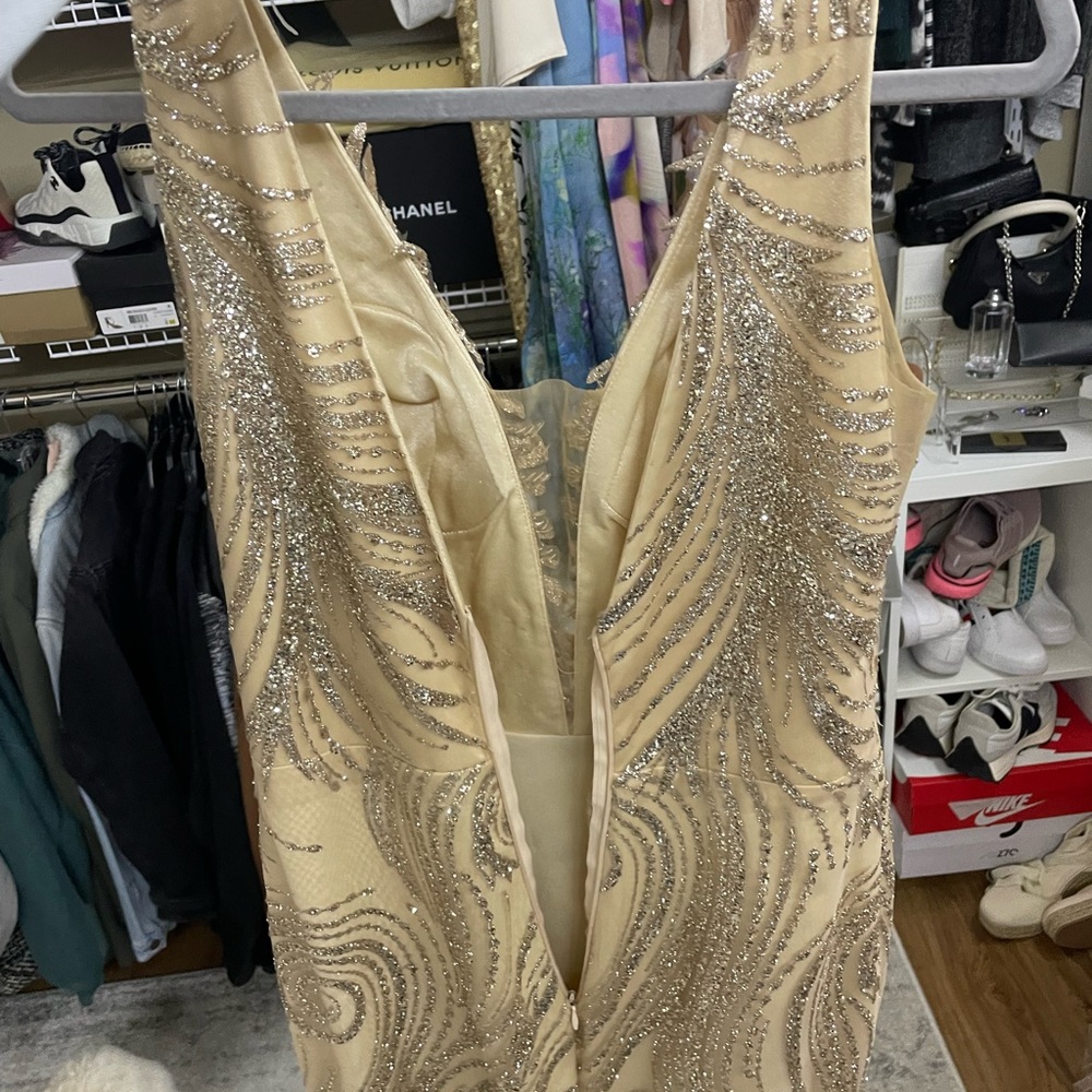 Champagne Gold Gown From Tevam Dresses Gem